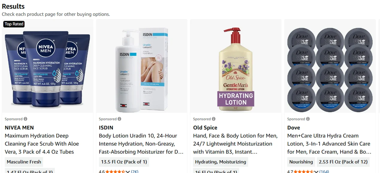 Image showing Amazon sponsored ads
